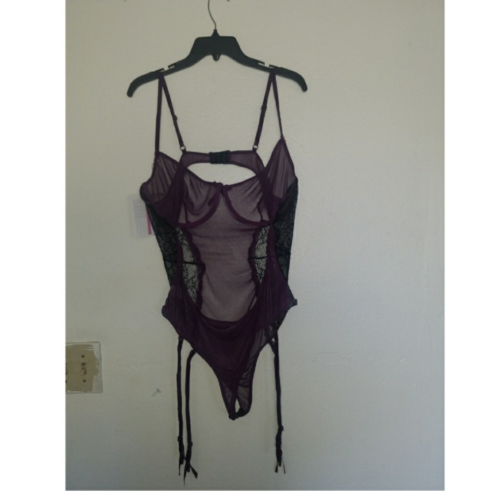 Nice purple plus size lingerie